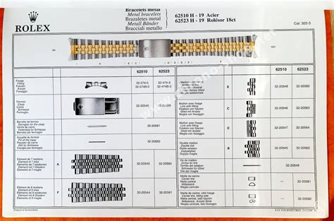 rolex bracelet accessories|rolex parts catalog.